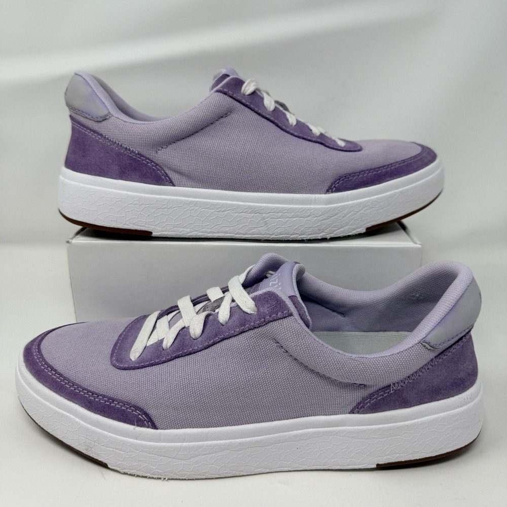 Kizik Prague HandsFree Sneakers Men's 9 Women's 10.5 Lavender Purple Canvas
